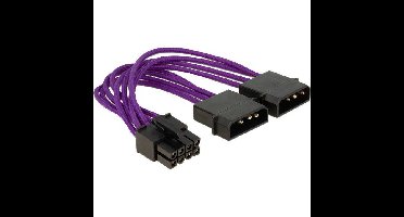 DeLOCK Voedingskabel 8 pin EPS > 2 x 4 pin adapter