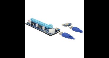DeLOCK Riser Card PCI Express x1 > x16 met USB-kabel