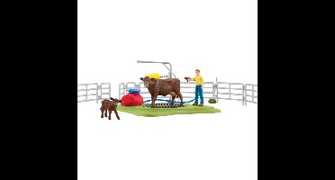 Schleich Farm World - Koe wasstation speelfiguur