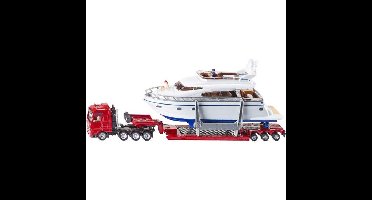 SIKU Super - Zwaar transport met jacht modelvoertuig