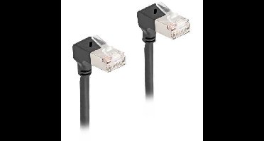 DeLOCK RJ45 Network Cable Cat.6A S/FTP Slim 90° downwards / downwards angled 3 m kabel