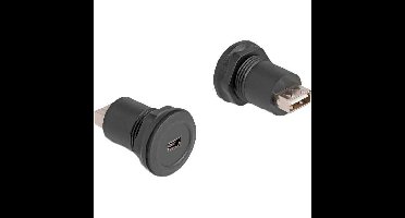 DeLOCK USB 2.0 Type Mini-B naar USB 2.0 Type-A inbouwstekker adapter
