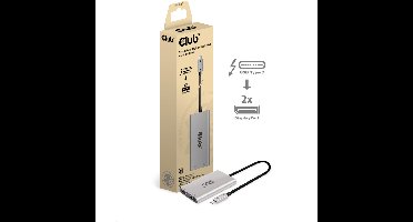 Club 3D Thunderbolt 3 naar 2x DisplayPort splitter