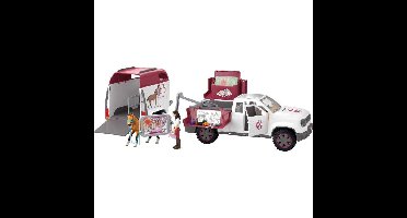 Schleich Horse Club - Mobiele dierenarts met aanhanger speelgoedvoertuig