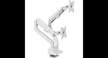 Arozzi Alzare Neo Duo - Gas Spring Monitor Arm - White monitorarm