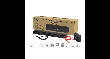 Club 3D 12-1 USB-C Triple Display PD3.0 100W Docking Station + Charger dockingstation
