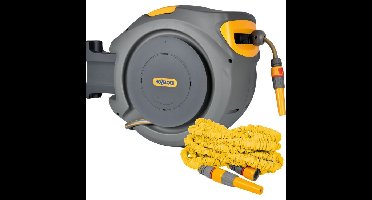 Hozelock Auto Reel Wandslangbox 40 meter + Superhoze 7.5 meter Slanghaspel