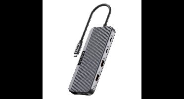 Sitecom 8-in-1 USB-C Power Delivery Multiport Adapter Pro dockingstation