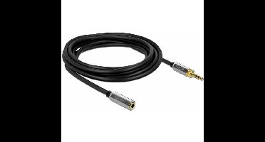 DeLOCK Stereo Jack 3,5 mm 3-Pin male > female verlengkabel