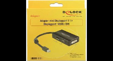 DeLOCK Mini DisplayPort > DisplayPort/HDMI/DVI adapter