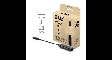 Club 3D USB-A naar RJ45 Ethernet 5Gbps adapter