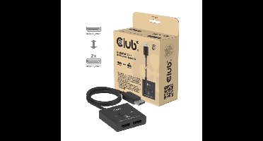Club 3D 2-in-1 bidirectionele DisplayPort switch
