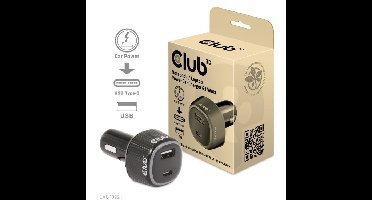 Club 3D Notebook / Laptop autolader 63 Watt oplader