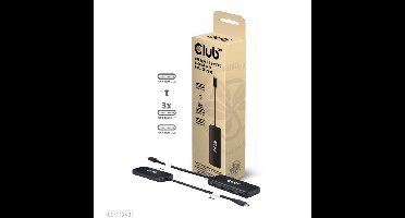 Club 3D USB-C 4-poorts 10G-datahub met PD3.0 usb-hub