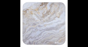 Arozzi ZONA Quattro Floor Pad - White Marble beschermingsmat