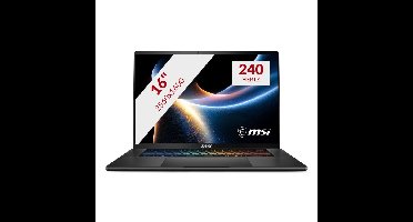 MSI Stealth 16 AI+ B3WF-011NL 16'' Copilotplus gaming laptop