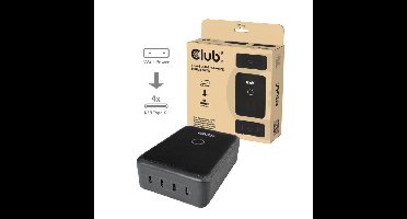 Club 3D CAC-1933 USB-C laadstation met 4 poorten oplaadstation