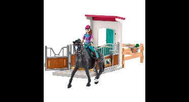 Schleich Horse Club - Paardenbox met Lisa en Storm speelfiguur