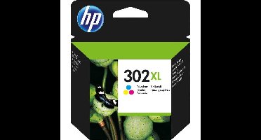 HP 302XL originele high-capacity drie-kleuren inktcartridge (F6U67AE)