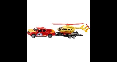 SIKU SUPER - Nissan Navara met helikopter modelvoertuig