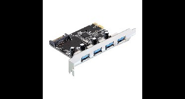 DeLOCK PCIe x1 naar 4x externe USB-A 3.2 Gen 1 usb-controller