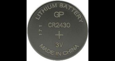 GP CR2430 lithium knoopcelbatterij 3V - blister 2 stuks