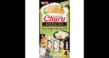 12x Ciao Kattensnack Churu Luxury Tuna & Sole Fish 4 x 14 gr