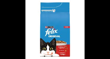 Felix Original Kattenvoer Droog Adult Rund & Kip 1,5 kg