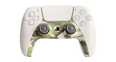 Piranha PS5 Controller Skins - Camo Green