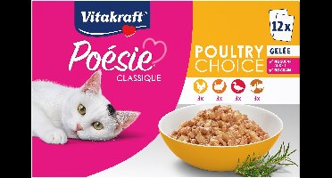 Vitakraft - Poésie®Classique multipack, poultry choice in jelly 12x85gr