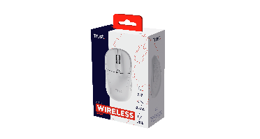 TRUST Primo wireless mouse - Matt White