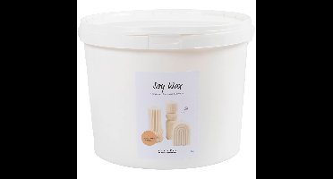 Creativ Company - Soy wax, cream, For freestanding candles, 5 kg/ 1 pack (73479)