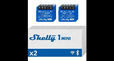 Shelly -1 Mini Gen3 (Dubbelpak) - een krachtpatser in slimme woningautomatisering