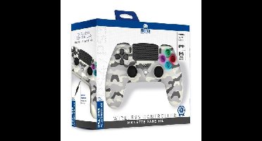 Freaks And Geeks - Wireless Controller for PS4 with 3,5mm jack slot - LED-White Camo