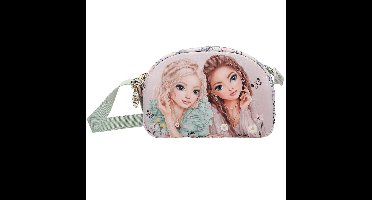 TOPModel - Shoulder Bag SUMMER FEELING - Soft pink and sage green - Small (413312)