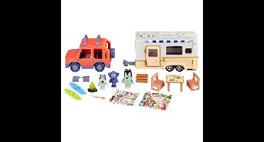 bluey – Family 4WD and Caravan playset (90130)