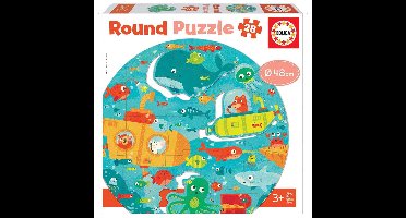 Educa - Round Puzzle, Under the Sea (80-18907)