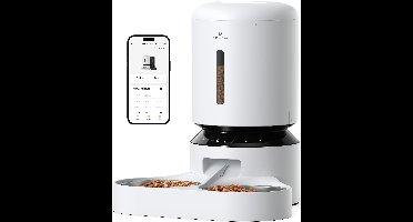 Petlibro - Granary WiFi Dual Food Tray - White - 5-liter capacity