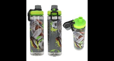 Dino World - Action World Drinking Bottle - XL - Green and Black