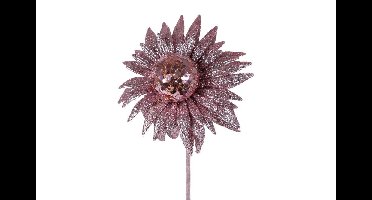Kunsttak Zonnehoed roze PE 50cm