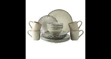 Dutch Rose Organic 16 delig servies creme