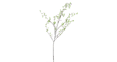 Spring fresh leaf spray green 130cm