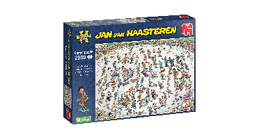 Jumbo Jan van Haasteren skateboarden in de bowl 2000 stukjes