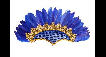 Samba tooi met pailletten en veren