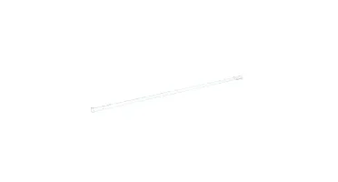 Wicotex Douchestang-douchegordijnstang aluminium wit 110-200cm