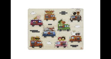 Knop puzzel 8 stukjes foodtruck klein