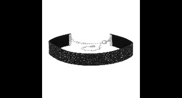 Choker Crystal zwart