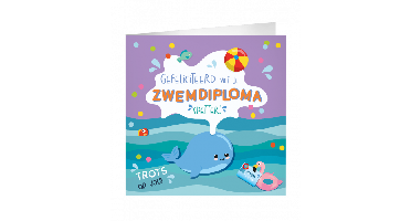 XL Wenskaart Zwemdiploma