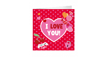XL Wenskaart I love you