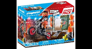 Playmobil® Stuntshow 71256 starterpack motor met vuurmuur